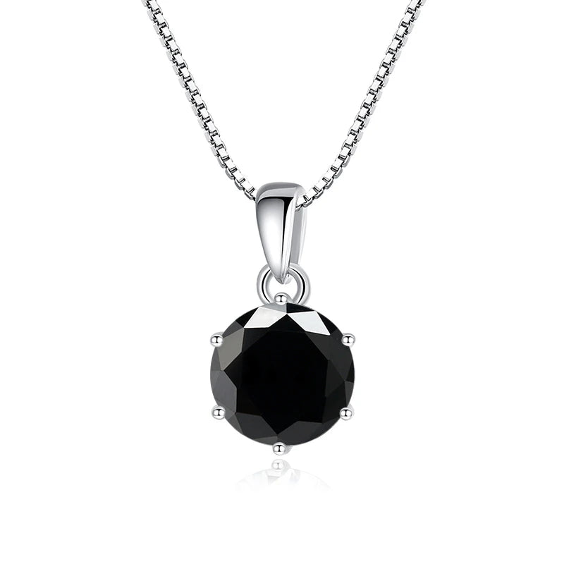 Butterflykiss 1 CT Real Moissanite Pendant Necklace For Women Top Quality 925 Sterling Silver Wedding Party Bridal Fine Jewelry